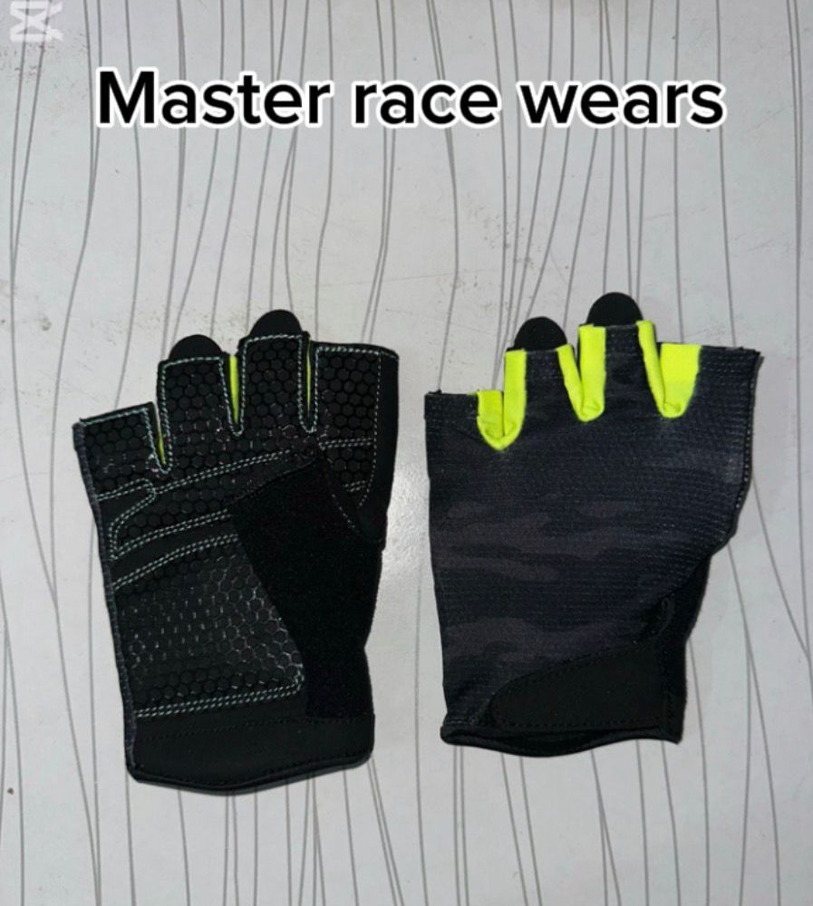 Cycling gloves.